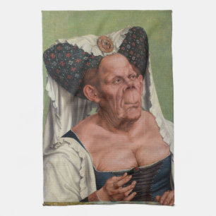 Quentin Matsys - Eine Groteske Alte Frau Geschirrtuch