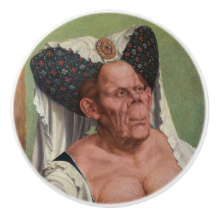 Quentin Matsys - Eine groteske alte Frau Keramikknauf
