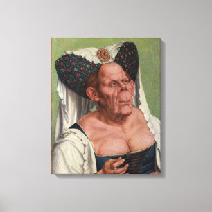 Quentin Matsys - Eine groteske alte Frau Leinwanddruck