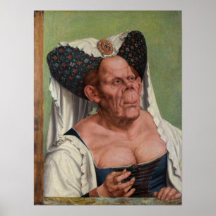 Quentin Matsys - Eine Groteske Alte Frau Poster