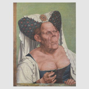Quentin Matsys - Eine groteske alte Frau Seidenpapier
