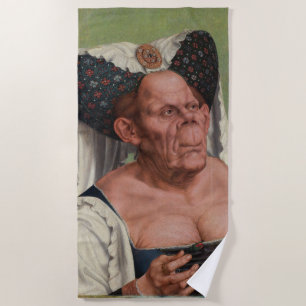 Quentin Matsys - Eine Groteske Alte Frau Strandtuch