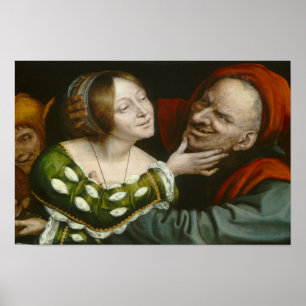 Quentin Matsys - Ill Matched Lovers Poster
