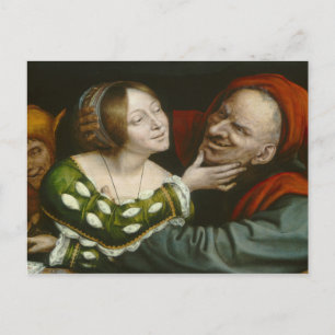 Quentin Matsys - Ill Matched Lovers Postkarte