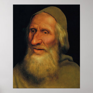 Quentin Matsys - Kopf eines alten Mannes Poster