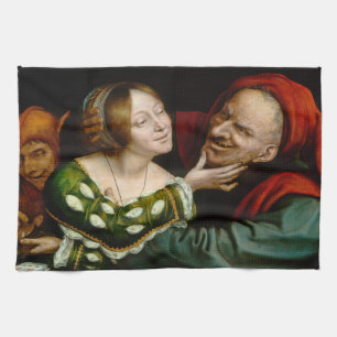 Quentin Matsys - Liebende Paare Geschirrtuch