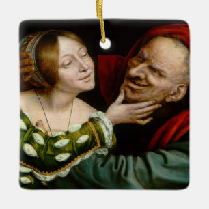 Quentin Matsys - Matched Lovers Keramikornament