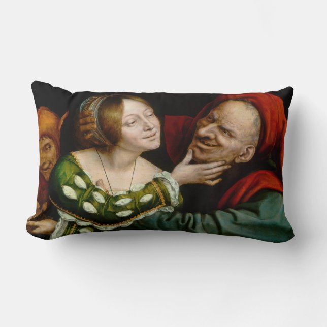 Quentin Matsys - Matched Lovers Lendenkissen (Vorderseite)
