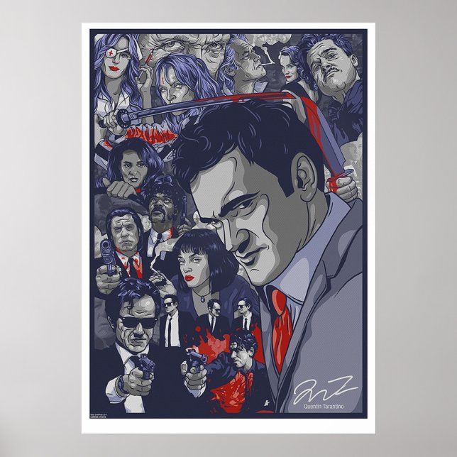Quentin Tarantino Filmographie Poster (Vorne)