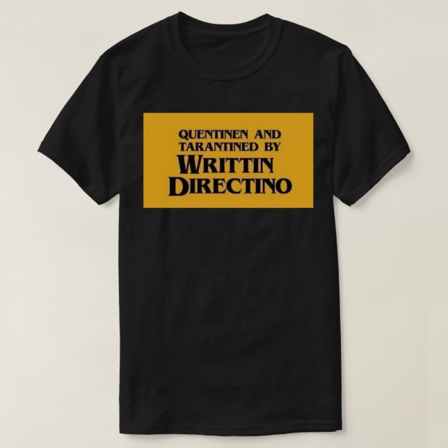 QUENTINEN UND ZIELGERICHTET VON SCHREIBTIN DIRECTI T-Shirt (Design vorne)
