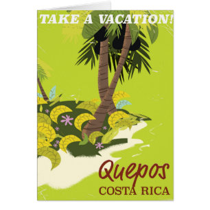Quepos Costa ricanisches Vintages Reiseplakat
