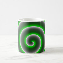 Quer mudar a cor branco? Espirale verde chamativo.