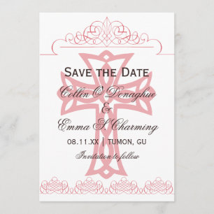 Quer Save the Date Wedding Karten