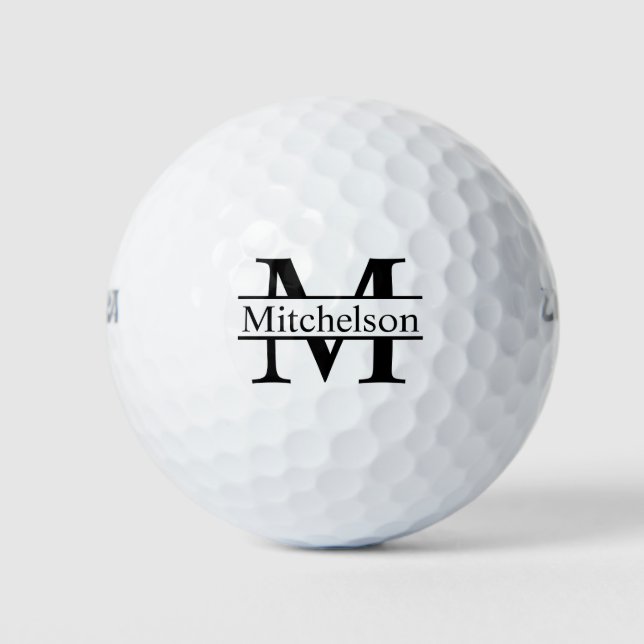 Querbalken LR monogrammiert Golfball (Vorderseite)