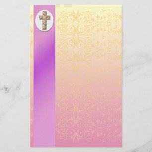 Queres elegantes Pastellblumenbriefpapier Briefpapier
