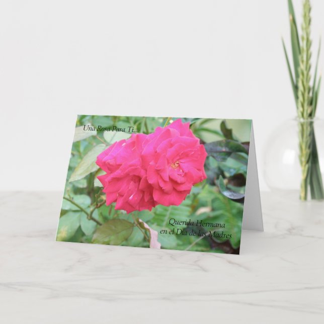 Querida Hermana Dia de Las Madres Karte (Vorderseite)