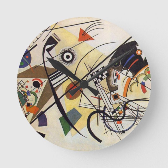 Querlinie Runde Wanduhr (Vorderseite)