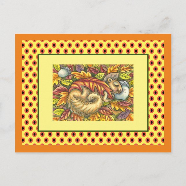 QUERSCHLAFEN UNTER AUTUMENLAGEN, SAISONAL POSTKARTE (Vorderseite)