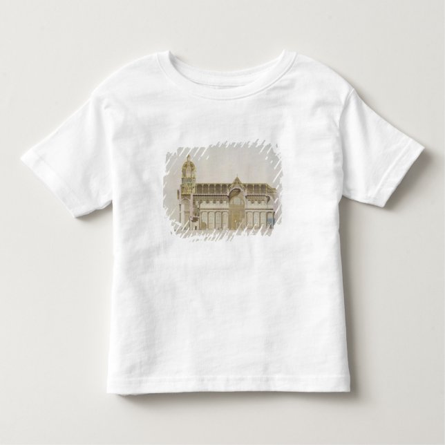 Querschnitt der Kirche von St. Jacques, Brusse Kleinkind T-shirt (Vorderseite)