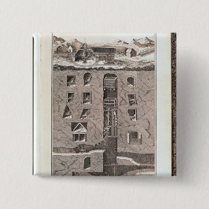 Querschnitt eines Bergwerkes Button
