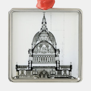Querschnitt von St Paul Kathedrale Ornament Aus Metall