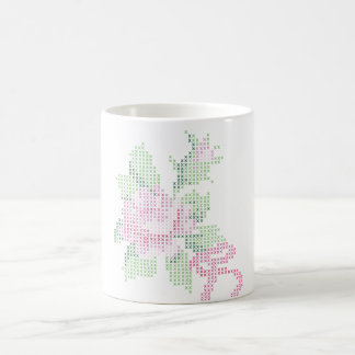 Querstich-Rosen-Tasse Tasse