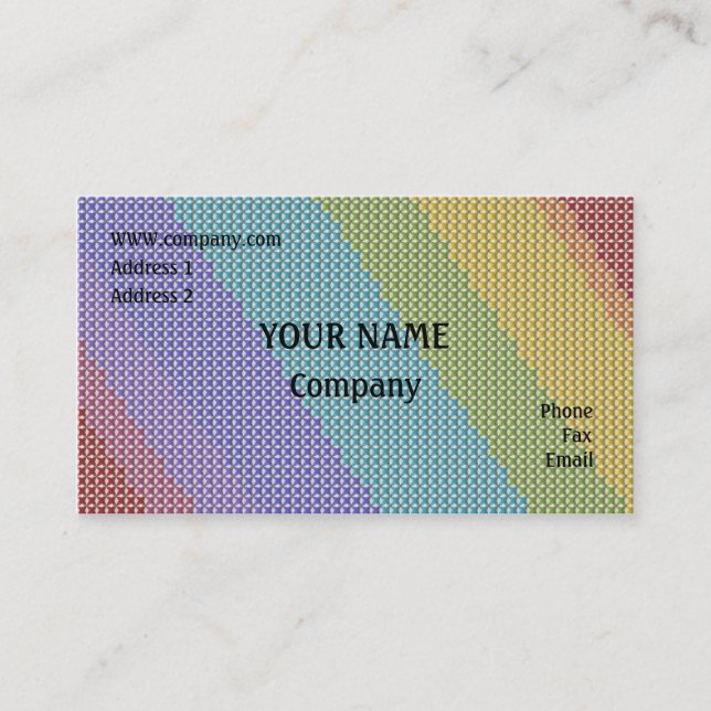 Querstich Visitenkarte (Vorderseite)