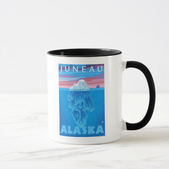 Querstrecke Iceberg - Juneau, Alaska Tasse (Rechts)