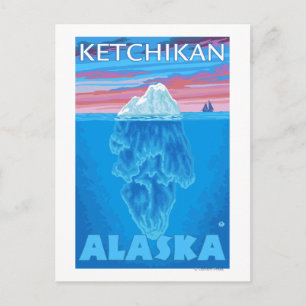 Querstrecke Iceberg - Ketchikan, Alaska Postkarte