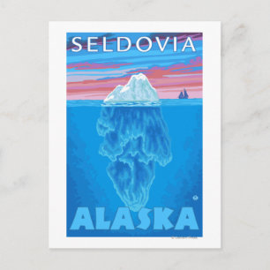 Querstrecke Iceberg - Seldovia, Alaska Postkarte