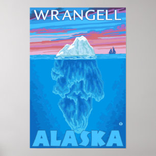 Querstrecke Iceberg - Wrangell, Alaska Poster