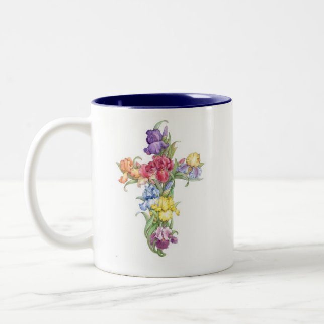 QuerTasse - Iris Zweifarbige Tasse (Links)