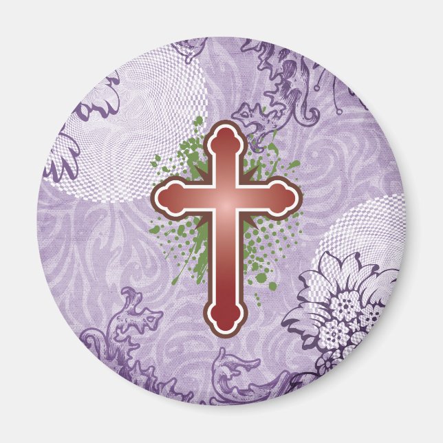 Querweiche Drehknopf rotes massives Bg Magnet (Vorne)