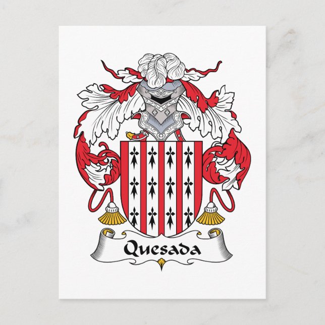 Quesada Familienwappen Postkarte (Vorderseite)