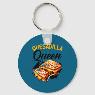 Quesadilla-Königin mexikanisches Essen Cinco de Ma Schlüsselanhänger