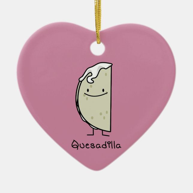 Quesadilla-Mexikaner gegrillte Tortilla mit Käse Keramikornament (Vorne)