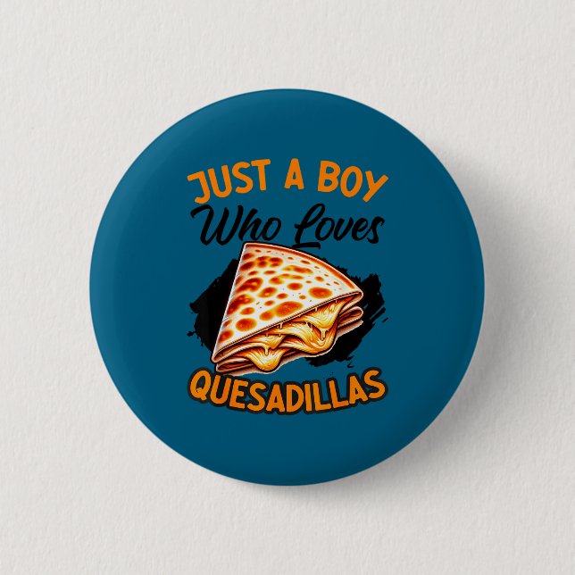 Quesadilla mexikanisches Essen Mexiko Cinco de May Button (Vorderseite)