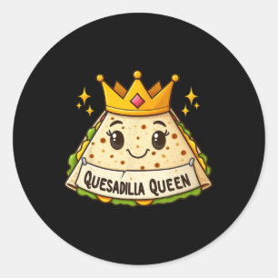 Quesadilla Queen Cinco De Mayo Kinder Mädchen Runder Aufkleber