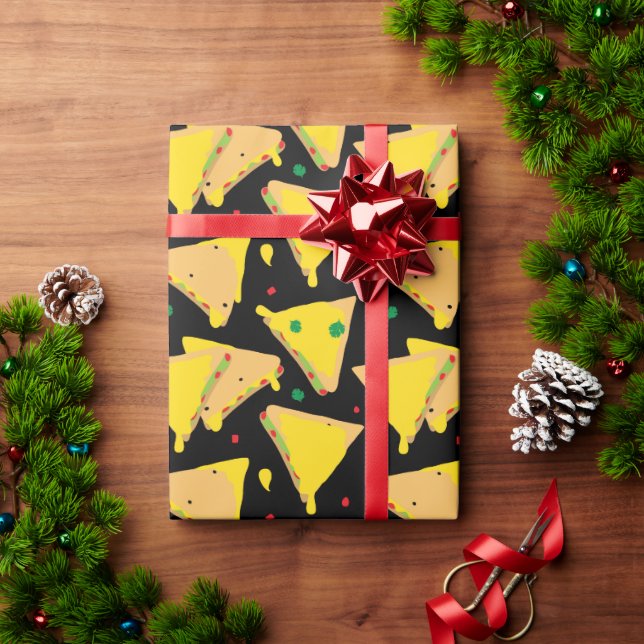 Quesadillas Mexican Food Gemustert Geschenkpapier (Feiertagsgeschenk)