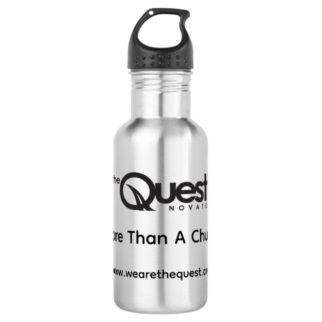 Quest Edelstahl-Wasserflasche Edelstahlflasche (Vorderseite)