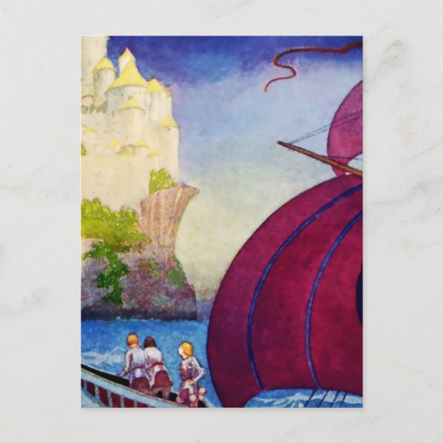 "Quest for the Grail" von Thomas Mackenzie Postkarte (Vorderseite)