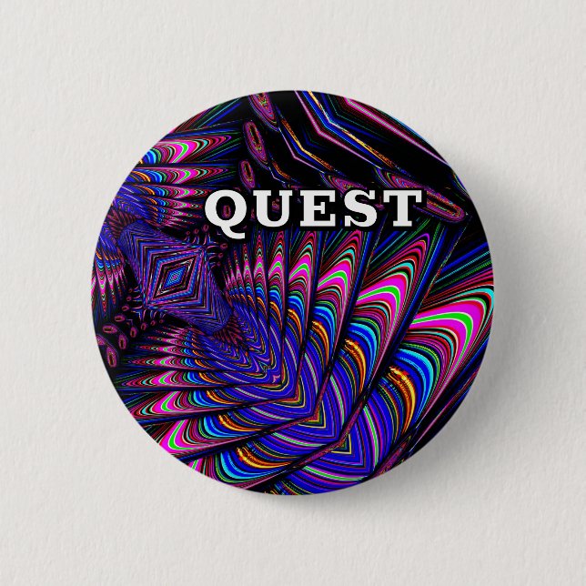 QUEST ( Sie können das Wort ändern ) Button (Vorderseite)