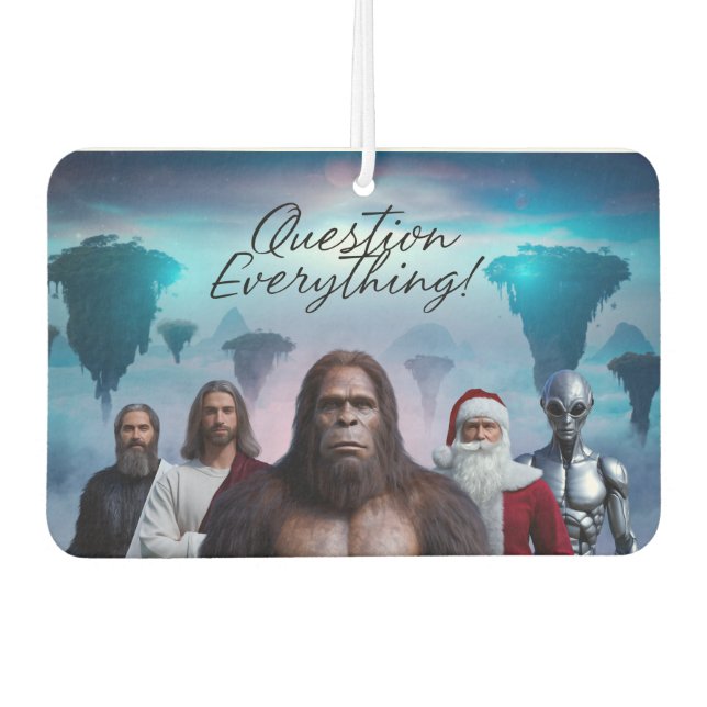 Question Everything Autolufterfrischer (Vorderseite)