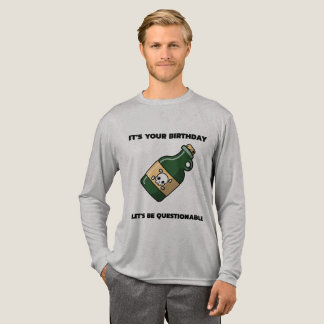 Questionable Birthday Vibes – Long Sleeve Edition Tri-Blend Shirt