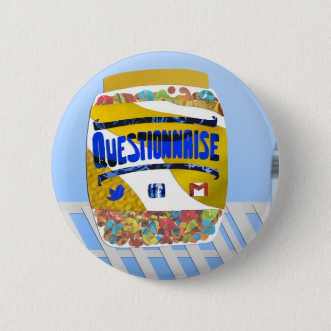 Questionnaise Knopf Button (Vorderseite)
