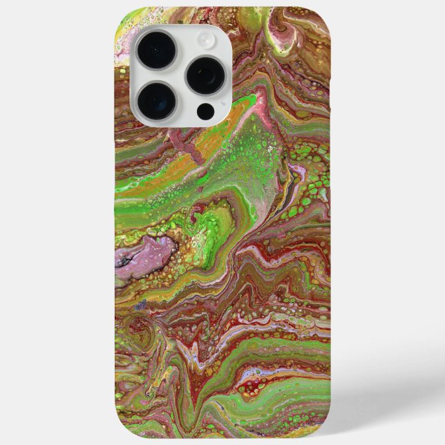 Questions 1 Wild Green Maroon Phone Case (Rückseite)