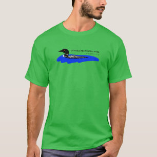 Quetico Loon Print Grafik Übergröße T-Shirt