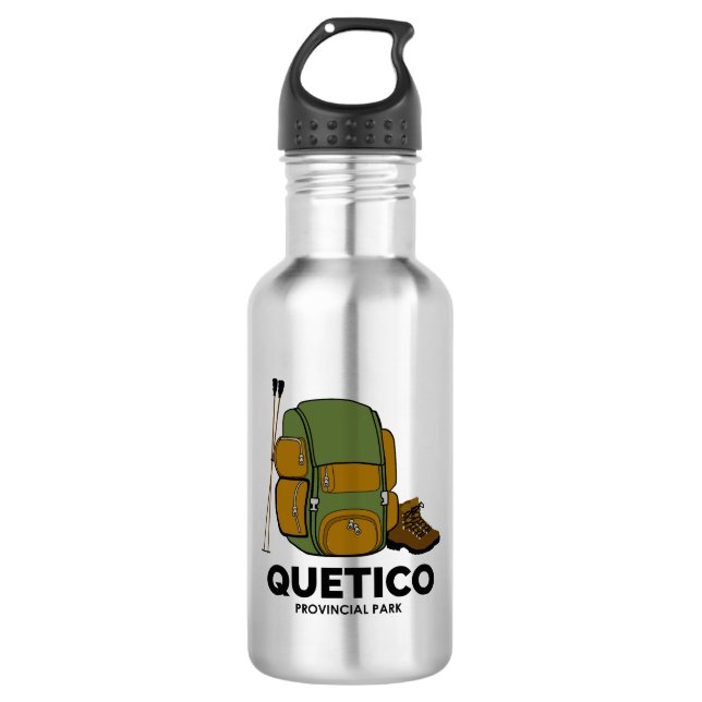 Quetico Provincial Park Backpack Edelstahlflasche (Vorderseite)