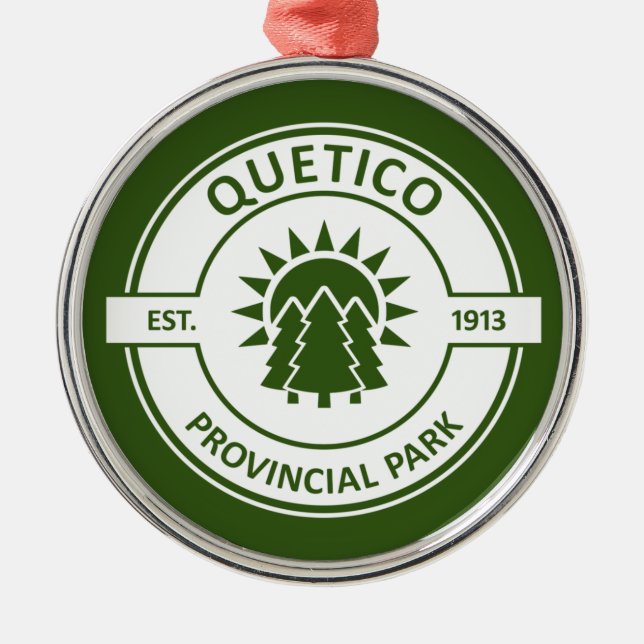 Quetico Provincial Park Ornament Aus Metall (Vorne)