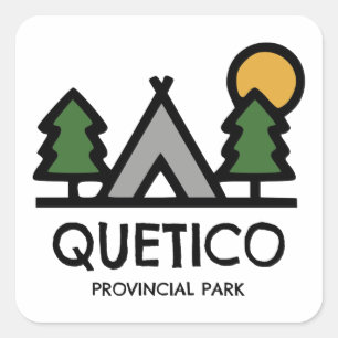 Quetico Provincial Park Quadratischer Aufkleber